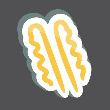 Çıkartmalı Bobby Pins. Güzellik sembolü için uygun. Basit dizayn edilebilir. tasarım şablonu. Basit gösterim