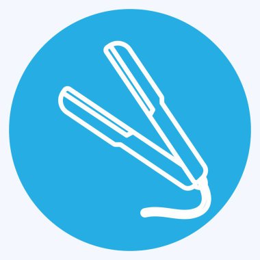 Simge Düzeltici. Güzellik sembolü için uygun. Mavi gözlü. Basit dizayn edilebilir. tasarım şablonu. Basit gösterim