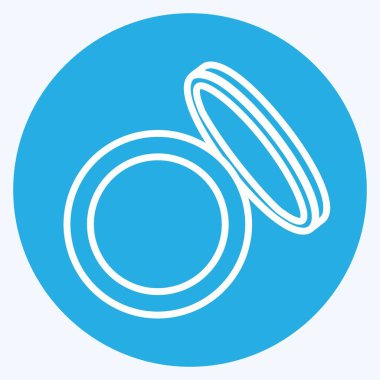 Simge Gölgeleri. Güzellik sembolü için uygun. Mavi gözlü. Basit dizayn edilebilir. tasarım şablonu. Basit gösterim