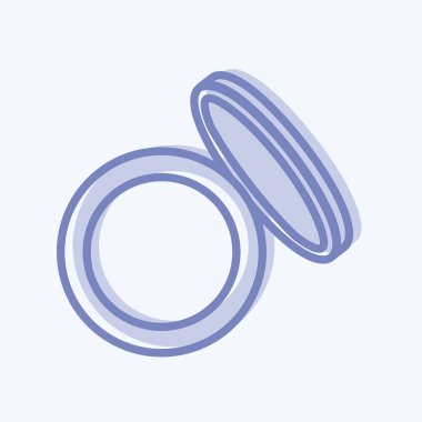 Simge Gölgeleri. Güzellik sembolü için uygun. İki ton stili. Basit dizayn edilebilir. tasarım şablonu. Basit gösterim