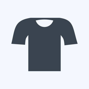 Icon tişörtü. Erkekler için aksesuar sembolü. Kabartma tarzı. Basit dizayn edilebilir. tasarım şablonu. Basit gösterim