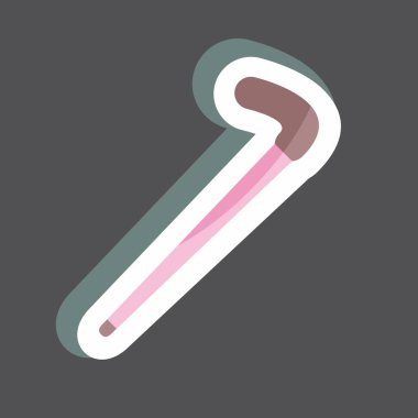 Çıkartma Yığını. Erkekler için aksesuar sembolü. Basit dizayn edilebilir. tasarım şablonu. Basit gösterim