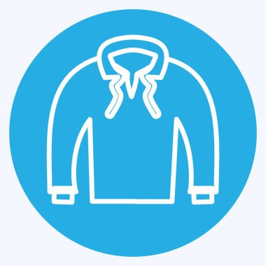 Simge Kenara çek. Erkekler için aksesuar sembolü. Mavi gözlü. Basit dizayn edilebilir. tasarım şablonu. Basit gösterim