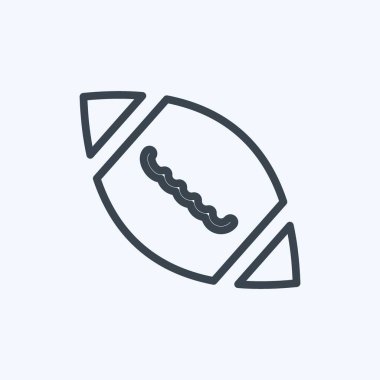 İkon Futbol. Oyuncak sembolü için uygun. Sıra tarzı. Basit dizayn edilebilir. tasarım şablonu. Basit gösterim