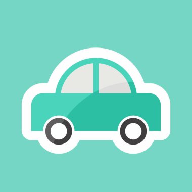 Çıkartma hattı Oyuncak Araba 1 'i kesti. Oyuncak sembolü için uygun. Basit dizayn edilebilir. tasarım şablonu. Basit gösterim