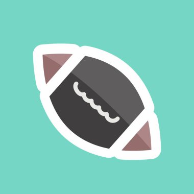 Etiket çizgisi Futbol 'u kesti. Oyuncak sembolü için uygun. Basit dizayn edilebilir. tasarım şablonu. Basit gösterim