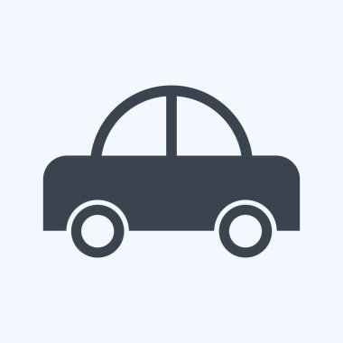 Oyuncak Araba 1 oyuncak sembolü için uygun. Kabartma tarzı. Basit dizayn edilebilir. tasarım şablonu. Basit gösterim