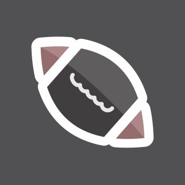 Etiket Futbol. Oyuncak sembolü için uygun. Basit dizayn edilebilir. tasarım şablonu. Basit gösterim