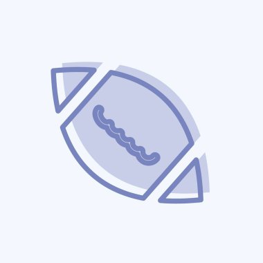 İkon Futbol. Oyuncak sembolü için uygun. İki ton stili. Basit dizayn edilebilir. tasarım şablonu. Basit gösterim