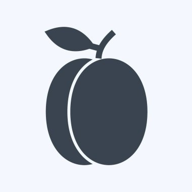 Simge eriği. Meyve ve sebze sembolü için uygun. Kabartma tarzı. Basit dizayn edilebilir. tasarım şablonu. Basit gösterim