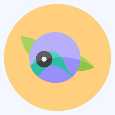 İkon yaban mersini. Meyve ve sebze sembolü için uygun. Düz stil. Basit dizayn edilebilir. tasarım şablonu. Basit gösterim