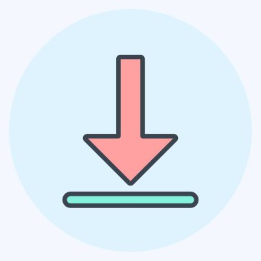 Simge Al Uygulaması. Infographics sembolü için uygun. renk arkadaşı stili. Basit dizayn edilebilir. tasarım şablonu. Basit gösterim