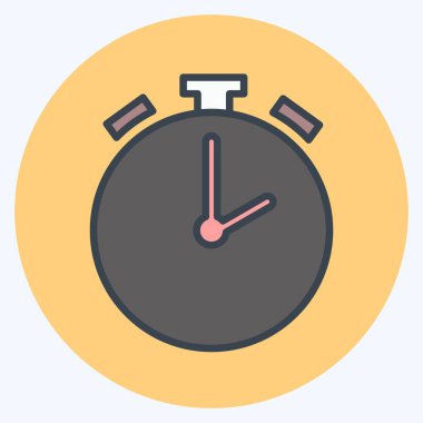 Simge Alarmı. Infographics sembolü için uygun. renk arkadaşı stili. Basit dizayn edilebilir. tasarım şablonu. Basit gösterim