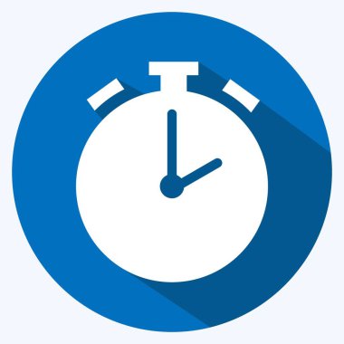 Simge Alarmı. Infographics sembolü için uygun. Uzun gölge tarzı. Basit dizayn edilebilir. tasarım şablonu. Basit gösterim