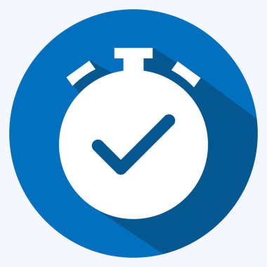 Simge Alarmı açık. Infographics sembolü için uygun. Uzun gölge tarzı. Basit dizayn edilebilir. tasarım şablonu. Basit gösterim