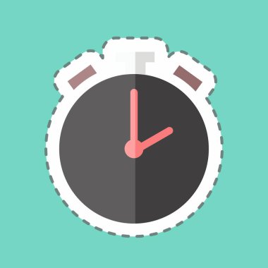 Çıkartma hattı Alarmı kesti. Infographics sembolü için uygun. Basit dizayn edilebilir. tasarım şablonu. Basit gösterim