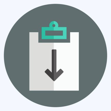 Simge Görevi Dönüş 2. Infographics sembolü için uygun. Düz stil. Basit dizayn edilebilir. tasarım şablonu. Basit gösterim