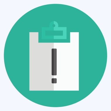 Simge ataması geç kaldı. Infographics sembolü için uygun. Düz stil. Basit dizayn edilebilir. tasarım şablonu. Basit gösterim