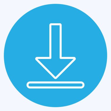Simge Al Uygulaması. Infographics sembolü için uygun. Mavi gözlü. Basit dizayn edilebilir. tasarım şablonu. Basit gösterim