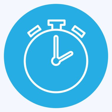 Simge Alarmı. Infographics sembolü için uygun. Mavi gözlü. Basit dizayn edilebilir. tasarım şablonu. Basit gösterim