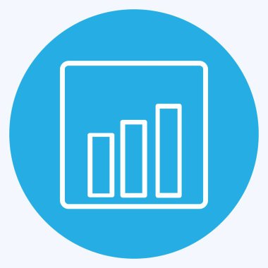 Simge Değerlendirmesi. Infographics sembolü için uygun. Mavi gözlü. Basit dizayn edilebilir. tasarım şablonu. Basit gösterim
