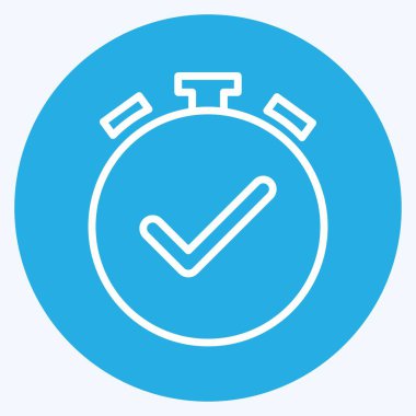 Simge Alarmı açık. Infographics sembolü için uygun. Mavi gözlü. Basit dizayn edilebilir. tasarım şablonu. Basit gösterim