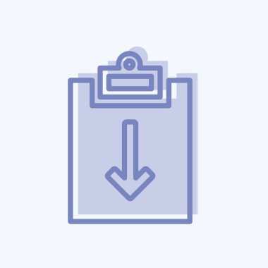 Simge Görevi Dönüş 2. Infographics sembolü için uygun. İki ton stili. Basit dizayn edilebilir. tasarım şablonu. Basit gösterim