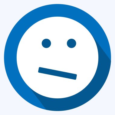 Simge Duygusallığı karıştırıldı. Duygu Simgesi için uygun. Uzun gölge tarzı. Basit dizayn edilebilir. tasarım şablonu. Basit gösterim