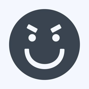 Simgesel Duygu Şaşkınlığı. Duygu Simgesi için uygun. Kabartma tarzı. Basit dizayn edilebilir. tasarım şablonu. Basit gösterim