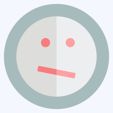 Simge Duygusallığı karıştırıldı. Duygu Simgesi için uygun. Düz stil. Basit dizayn edilebilir. tasarım şablonu. Basit gösterim