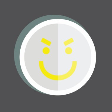 Çıkartma Duygusallığı Şaşırdı. Duygu Simgesi için uygun. Basit dizayn edilebilir. tasarım şablonu. Basit gösterim