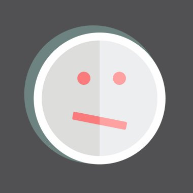 Çıkartma Duygusallığı karıştırdı. Duygu Simgesi için uygun. Basit dizayn edilebilir. tasarım şablonu. Basit gösterim