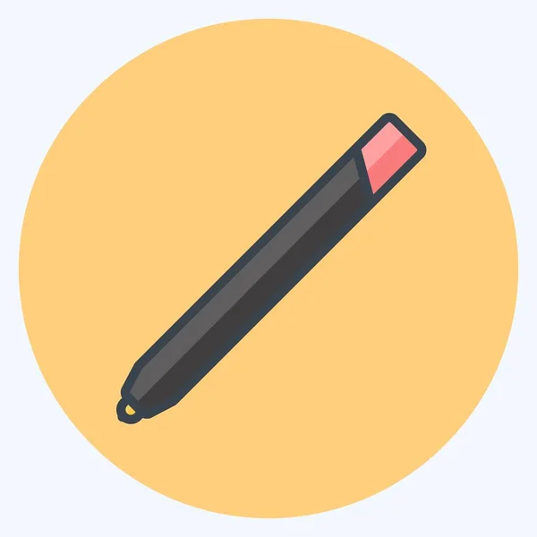 Icon Lip Pencils Suitable Beauty Care Symbol Flat Style Simple — стоковый вектор