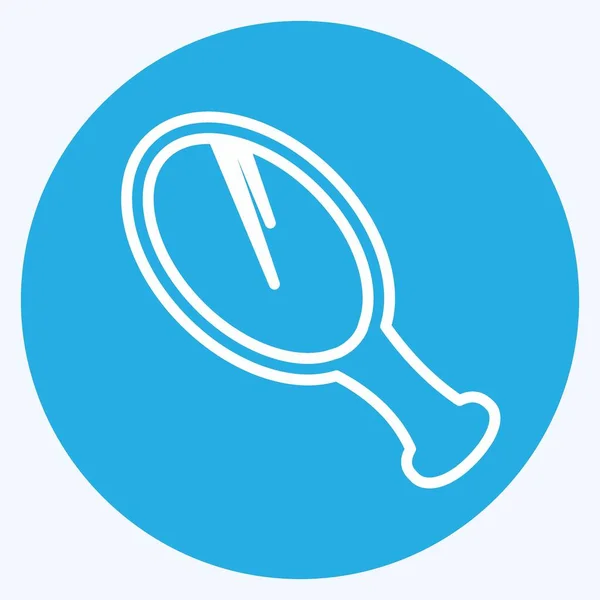 Icon Mirror Suitable Beauty Care Symbol Blue Eyes Style Simple — Archivo Imágenes Vectoriales