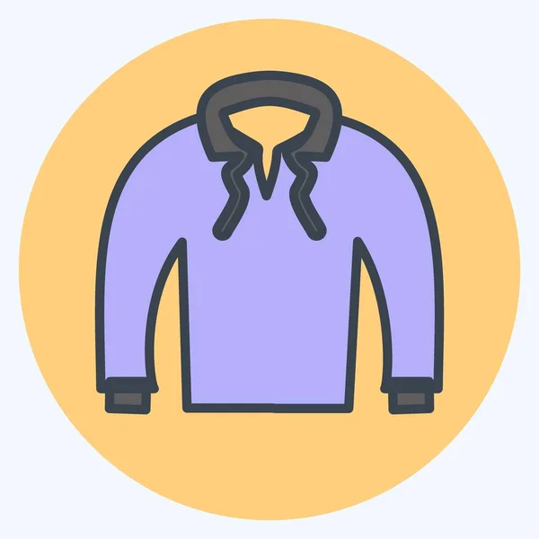 Icon Pull Suitable Men Accessories Symbol Color Mate Style Simple — Vector de stock