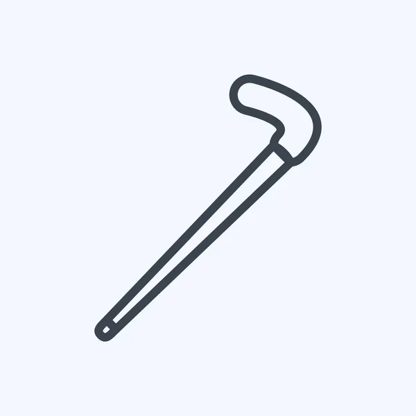 Ikoon Looproep Geschikt Voor Mannen Accessoires Symbool Lijnstijl Eenvoudig Ontwerp — Stockvector