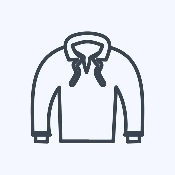 Icon Pull Suitable Men Accessories Symbol Line Style Simple Design — Wektor stockowy