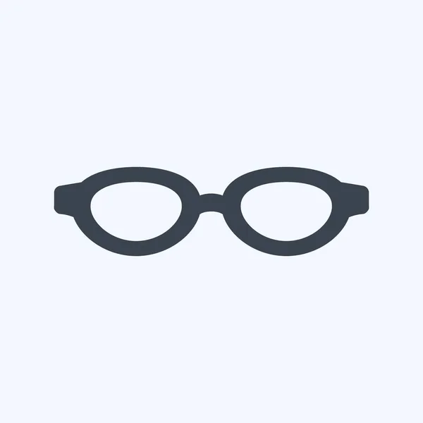 Icon Sunglasses Suitable Men Accessories Symbol Glyph Style Simple Design —  Vetores de Stock