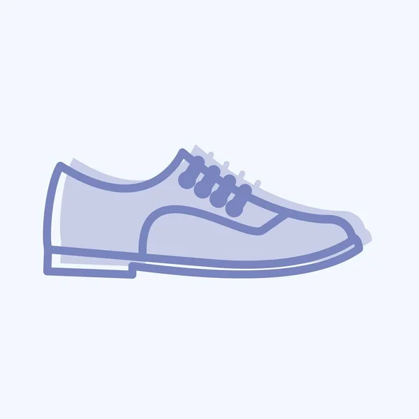Simge Resmi Ayakkabılar Erkekler Için Aksesuar Sembolü Ton Stili Basit — Stok Vektör