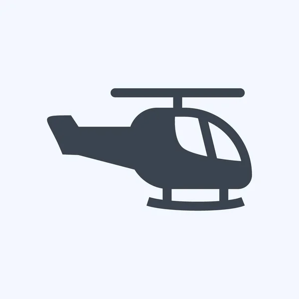 Icon Helicopter Suitable Toy Symbol Glyph Style Simple Design Editable —  Vetores de Stock