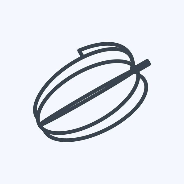 Icon Carambola. suitable for Fruits and Vegetables symbol. line style. simple design editable. design template vector. simple symbol illustration