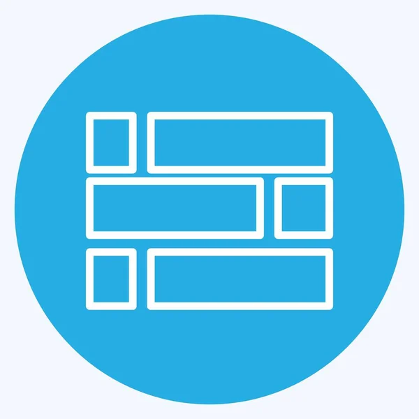 Icono Dashboard Adecuado Para Infografías Símbolo Ojos Azules Estilo Diseño — Vector de stock