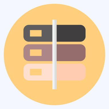 Simge Deposu. Mobil Uygulamalar sembolü için uygun. Düz stil. Basit dizayn edilebilir. tasarım şablonu. Basit gösterim