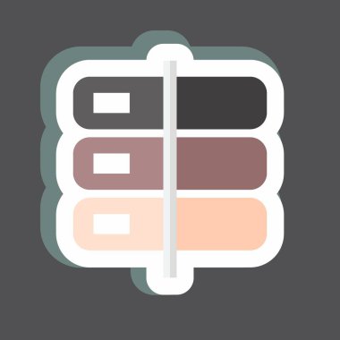 Çıkartma Deposu. Mobil Uygulamalar sembolü için uygun. Basit dizayn edilebilir. tasarım şablonu. Basit gösterim