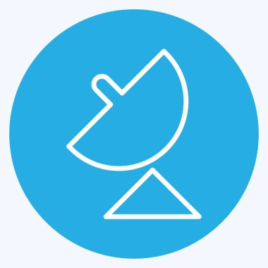 Simge GPS. Mobil Uygulamalar sembolü için uygun. Mavi gözlü. Basit dizayn edilebilir. tasarım şablonu. Basit gösterim