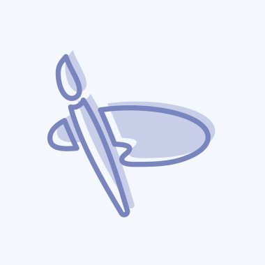 Simge Temaları. Mobil Uygulamalar sembolü için uygun. İki ton stili. Basit dizayn edilebilir. tasarım şablonu. Basit gösterim