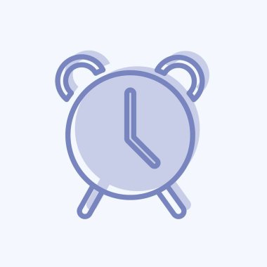 Simge Alarmı. Mobil Uygulamalar sembolü için uygun. İki ton stili. Basit dizayn edilebilir. tasarım şablonu. Basit gösterim