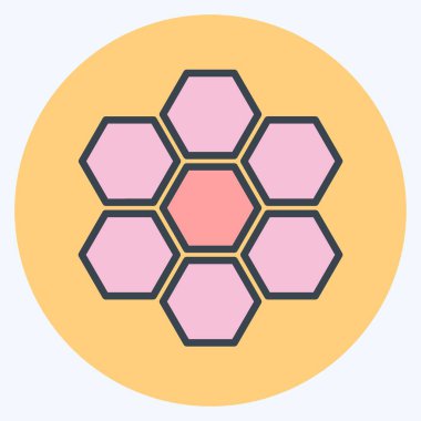 Simge Organizasyon Yapısı. Topluluk sembolü için uygun. renk arkadaşı stili. Basit dizayn edilebilir. tasarım şablonu. Basit gösterim