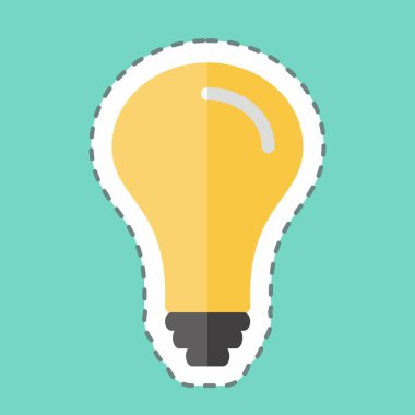 Çıkartma çizgisi yaratıcılığı kesti. Topluluk sembolü için uygun. Basit dizayn edilebilir. tasarım şablonu. Basit gösterim