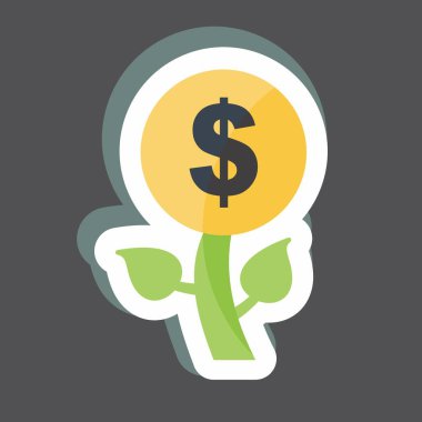 Çıkartma Yatırımı. Eğitim sembolü için uygun. Topluluk sembolü için uygun. Basit dizayn edilebilir. tasarım şablonu. Basit gösterim